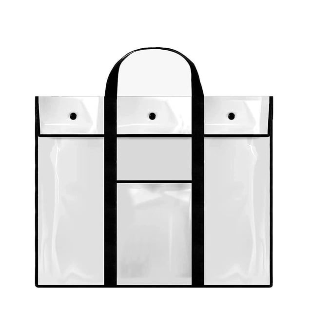 PRETXORVE Carrying Handle Large Transparent Poster Board for Artwork Board Charts and Teaching Materials