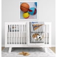 thumbnail image 2 of BabyFad Sports Champion 9 Piece Baby Boy Crib Bedding Set – Basketball, Baseball, Soccer & Football – Premium Embroidery, 100% Cotton, Gender Specific, 2 of 6