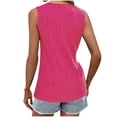 thumbnail image 4 of AherBiu Camisoles de Sortie pour Femmes Sans Manches à Col Rond Camisole d'Été Décontractée Mode Débardeurs Plissés, 4 of 4