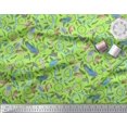 thumbnail image 3 of Soimoi Tissu Poly Georgette Plume & Attrape-Rêves Décoration Maison Tissu Imprimé 1 Yard 52 Pouces de Large, 3 of 3