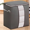 thumbnail image 3 of EGNMCR Storage Containers, Kitchen Storage & Organization Heavy Duty Storage With Reinforced Handles Extra Large Storage Bags For Clothes Tote Bag Double Zipper For Space Saving Travel storage pocket, 3 of 5