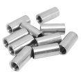 thumbnail image 3 of 10PCS Round Connector Nut Female Thread M10 X 1.5 14 L30mm Stainless Steel Coupling Nut for Maintenance, 3 of 14