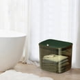 thumbnail image 4 of XYAIYT Versatile Plastic Laundry Basket with Lid and Ventilation Holes for Efficient Clothes Storage Suitable for Bathroom Use and Small Spaces Long Lasting Transparent Design 9.64x8.26x5.9in, 4 of 6