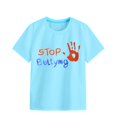 thumbnail image 1 of Felwors T-Shirts à Manches Courtes Col Rond Doux pour Filles, T-Shirt Imprimé 6 Couleurs, 1 of 5