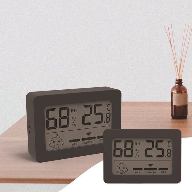 TIMIFIS The Thermometer Digital T-Hermometer Hygrometer Room T-Hermometer with Smile Indicator Apartment Essentials