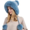 thumbnail image 2 of ORUYROP Bonnet d'Hiver Épais pour Femmes avec Cache-Oreilles de Ski à Double Couche, 2 of 7