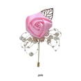 thumbnail image 4 of relayinert Moderne Broche Minimaliste Broche Unique et à la Mode de Déclaration Pièce de Luxe Épingles pour les Mariages 1Set Rose, 4 of 6