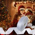 thumbnail image 2 of TIELUTT Christmas Wrap Ribbon Printed Transparent Ribbon for Party Flags on A String Party Decorations Birthday Party Decorations for Girls Event Dress for Women Party Decorations for Women 50th Birt, 2 of 7