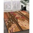 thumbnail image 3 of Ahgly Company Machine Washable Indoor Rectangle Transitional Orange Area Rugs, 8' x 12', 3 of 7