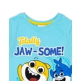 thumbnail image 4 of Baby Shark Boys Blue Short Sleeve Short Leg Pyjama Set, 4 of 6