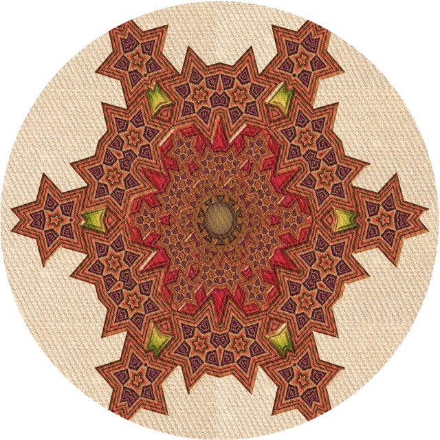 Ahgly Company Tapis Rond Lavable en Machine Intérieur Transitionnel Acajou Brun, 4 Pieds Rond