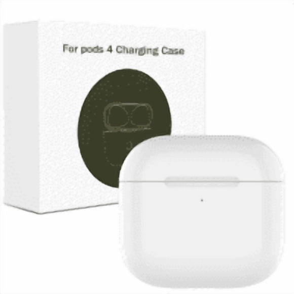 Étui de Recharge de Remplacement Compatible pour AirPods 4e Génération, Étui de Chargeur Air Pod 4 avec Bouton de Synchronisation d'Appairage B-luetooth Sans Écouteurs (USB-C)