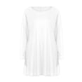 thumbnail image 5 of zanvin Hauts pour Femmes, Mode pour Dames Décontractée à Manches Longues, Robe T-shirt Ample Unie avec Poches, Chemise, 5 of 5