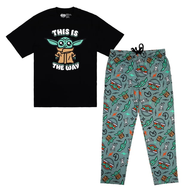 The Mandalorian Grogu This Is The Way Ensemble de Sommeil pour Hommes, Multicolore, Petit'