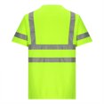 thumbnail image 3 of TIMIFIS High Visibility Safetys T Shirt Short Sleeve Vis Reflective Construction Work Shirts with Reflective Strips with Pockets - Spring/Summer, 3 of 4