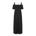 thumbnail image 4 of Gspmoly Robes pour Femmes, Robe à Épaules Dénudées pour Femmes, Robe à Manches Longues à Col en V, Robes de Cocktail, Offres du Jour, 4 of 6