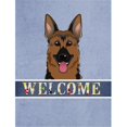 thumbnail image 1 of Carolines Treasures BB1397GF German Shepherd Welcome Flag Garden Size, 1 of 3