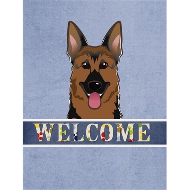 Carolines Treasures BB1397GF German Shepherd Welcome Flag Garden Size
