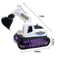 thumbnail image 3 of White Kids Toys Simulation Excavator Model Universal Music Glowing Educational Educational Toys, 3 of 7