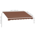 thumbnail image 3 of Outsunny 10' x 8' Electric Retractable Awning w/ Remote Controller, Coffee, 3 of 10
