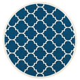 thumbnail image 2 of Safavieh Courtyard Tapis Intérieur Extérieur Bleu Marine - Rond 4 Pieds, 2 of 4