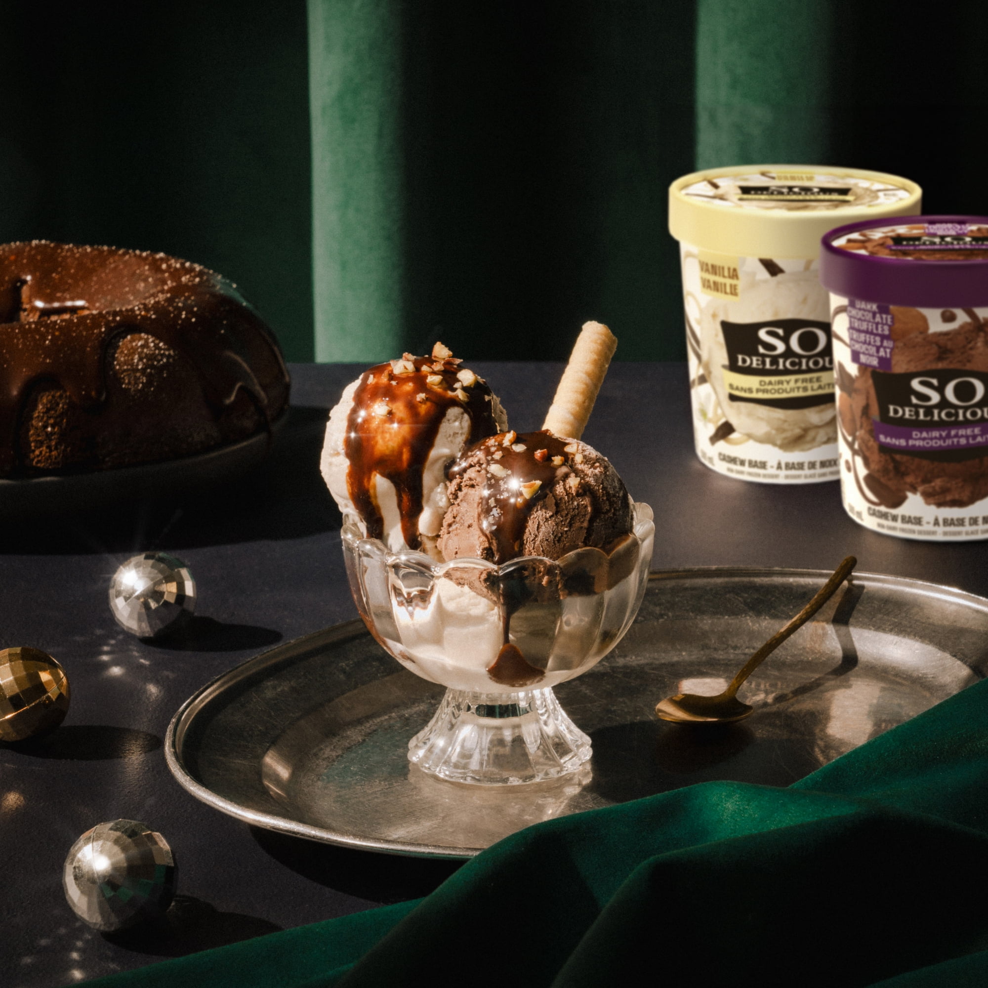 So Delicious Salted Caramel Cluster Flavoured, Gluten-Free Dairy-Free, Cashew Frozen Dessert, 500 ml