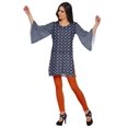 thumbnail image 3 of Moomaya Robes Tuniques Courtes Femmes Manches Kimono Kurti Imprimé Mini Tenue d'Été, 3 of 5