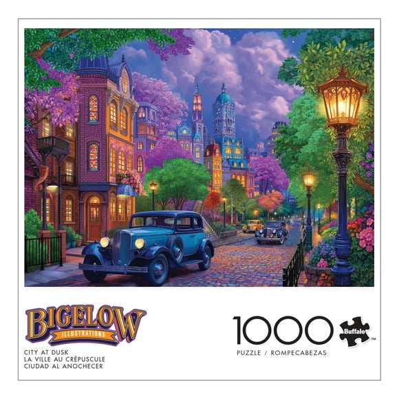 Buffalo Games Night & Day City at Dusk Puzzle de 1000 pièces imbriqué pour adultes de 14 à 99 ans