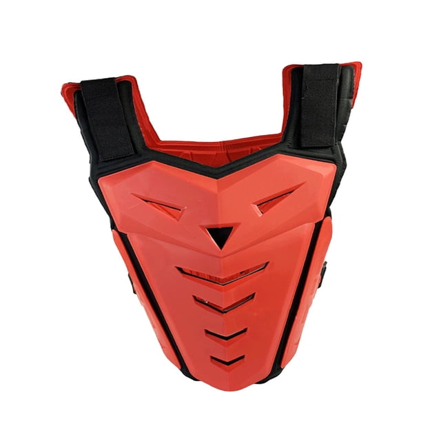 S SERENABLE Protecteur de Poitrine et de Dos pour Moto Hommes Équipement de Moto hors Route pour Ski Motocross Rouge