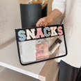 thumbnail image 4 of Sac à Main de Mode Transparent Sac Cosmétique PVC Fermeture Éclair Étui de Beauté Transparent, 4 of 9