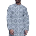thumbnail image 4 of Atasi Printed Designer Rayon Button Down Casual Kurta With Pajama For Men, 4 of 4