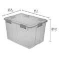 thumbnail image 2 of Boîte étanche de Sterilite de 76L transparent - violet, 2 of 2
