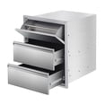thumbnail image 2 of EDTara Outdoor Kitchen Drawer, 1-Drawer Stainless Steel Unit With Paper Towel Holder for Bbq Islands and Patios, 2 of 6