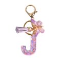 thumbnail image 2 of lionlar Resin Keychain Ornaments Girls English Alphabet Keyring Keychain J J, 2 of 9