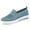 Sky Blue, variant on Commforr Womens Orthopedic Sneakers Slip On Light Air Cushion Mesh Up Stretch Loafers for Women Wide Round Toe Low Heels Flats Retro Comfort Walking Dress Shoes for Work Nurse Black 9