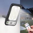 thumbnail image 1 of Boovnll Solar Wall Lights Black ABS IP65 Waterproof Motion Sensor Remote Control Outdoor, 1 of 9