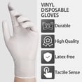 thumbnail image 3 of 100PCS Professional Nitrile Gloves Multi-Purpose Vinyl Gloves Safety Work Gloves Latex Powder Free Gardening Nitrile Gloves for Home Kitchen Outdoor Use 9 Inch, 3 of 7