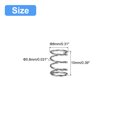 thumbnail image 2 of Unique Bargains Compression Spring, 5 Pack 304 Stainless Steel, 8mm OD, 0.8mm Wire, 10mm Length, 2 of 6