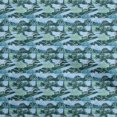 thumbnail image 1 of oneOone Velvet Teal Blue Fabric Abstracts Craft Projects Decor Fabric Printed By The Yard 58 Inch Wide, 1 of 5
