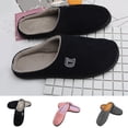 thumbnail image 3 of Memory Foam Slippers Men Anti Slip Rubber For Home Slippers For Sole Plush House Breathable Shoes Indoor Outdoor, 3 of 9