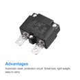 thumbnail image 4 of Unique Bargains Circuit Overload Protector 3A AC125/250V DC32V Automatic Reset Thermal Circuit Breaker 2pcs, 4 of 5