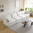 thumbnail image 2 of Sodrens Modular Sectional Sofa,Modern Linen Fabric Couch Free Combination Sofa,4-Seat Sofa for Living Room,White, 2 of 10