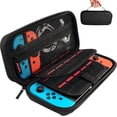 thumbnail image 1 of Sac de Transport pour Nintendo Switch, Sac pour Interchangeable de Marchandises : Coque Rigide de Protection pour le Voyage pour Nintendo Switch, Rangement de 20 Jeux, Console et Accessoires, 1 of 7