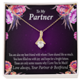 thumbnail image 3 of To My Partner Partner and Bestfriend Alluring Ribbon Necklace Message Card, 3 of 7