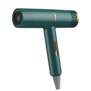 Renjiang Séchoir à cheveux pliable professionnel Ionic Sèche-cheveux Portable avec attache diffuseur magnétique pour cheveux bouclés, sèche-cheveux pour salon de voyage