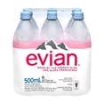 thumbnail image 1 of evian natural spring water 6 x 500 mL, Bottles, 1 of 9
