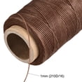 thumbnail image 4 of Unique Bargains 186 Yards 210D/1mm Leather Sewing Thread Polyester Waxed Cord, Milk Chocolate, 4 of 5