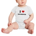 thumbnail image 2 of J'aime le Cœur de Rochester, J'aime les Bodys pour Bébé Amusants et Mignons, 2 of 5