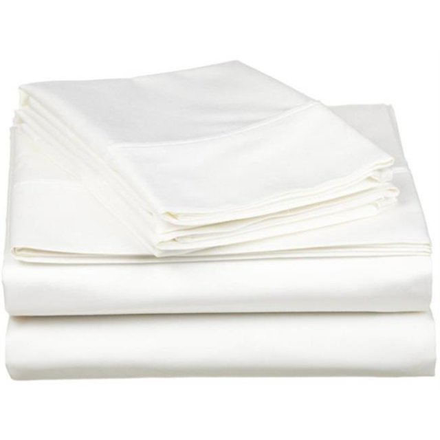 530 Fils en Coton Égyptien Set Complet de Draps Blancs
