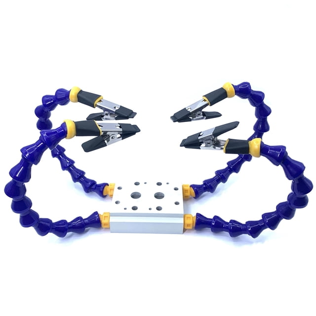 Graflsoa Flexible Multi-Arm Aluminum Alloy Welding Tool with Adjustable Clamps for PCB and Model Repairs